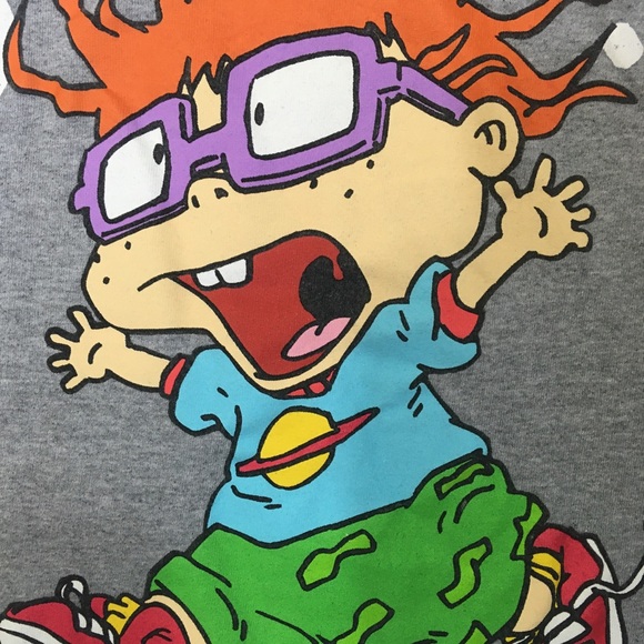 Tops - Gray Nickelodeon Rugrats Tee Shirt Chucky Sz M